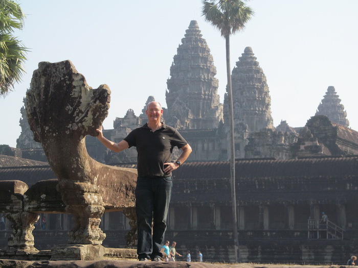 John Oakes at Ankor Wat
