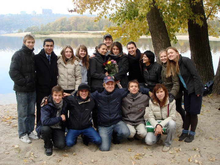 The brothers and sisters from campus ministry in Kiev